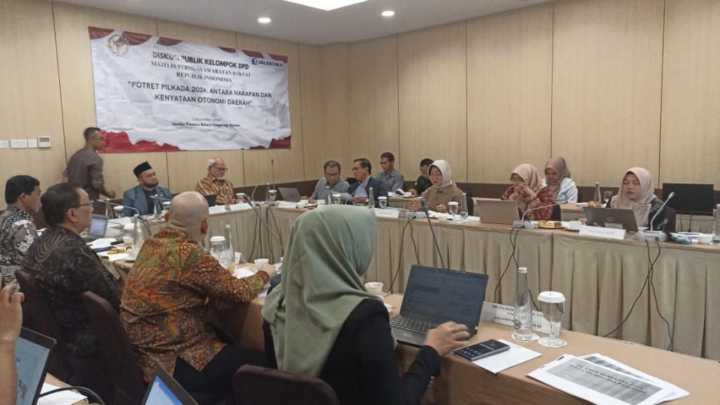 Gelar Diskusi Publik DPD: Peluang dan Tantangan Otonomi Daerah Pasca Pilkada Serentak 2024