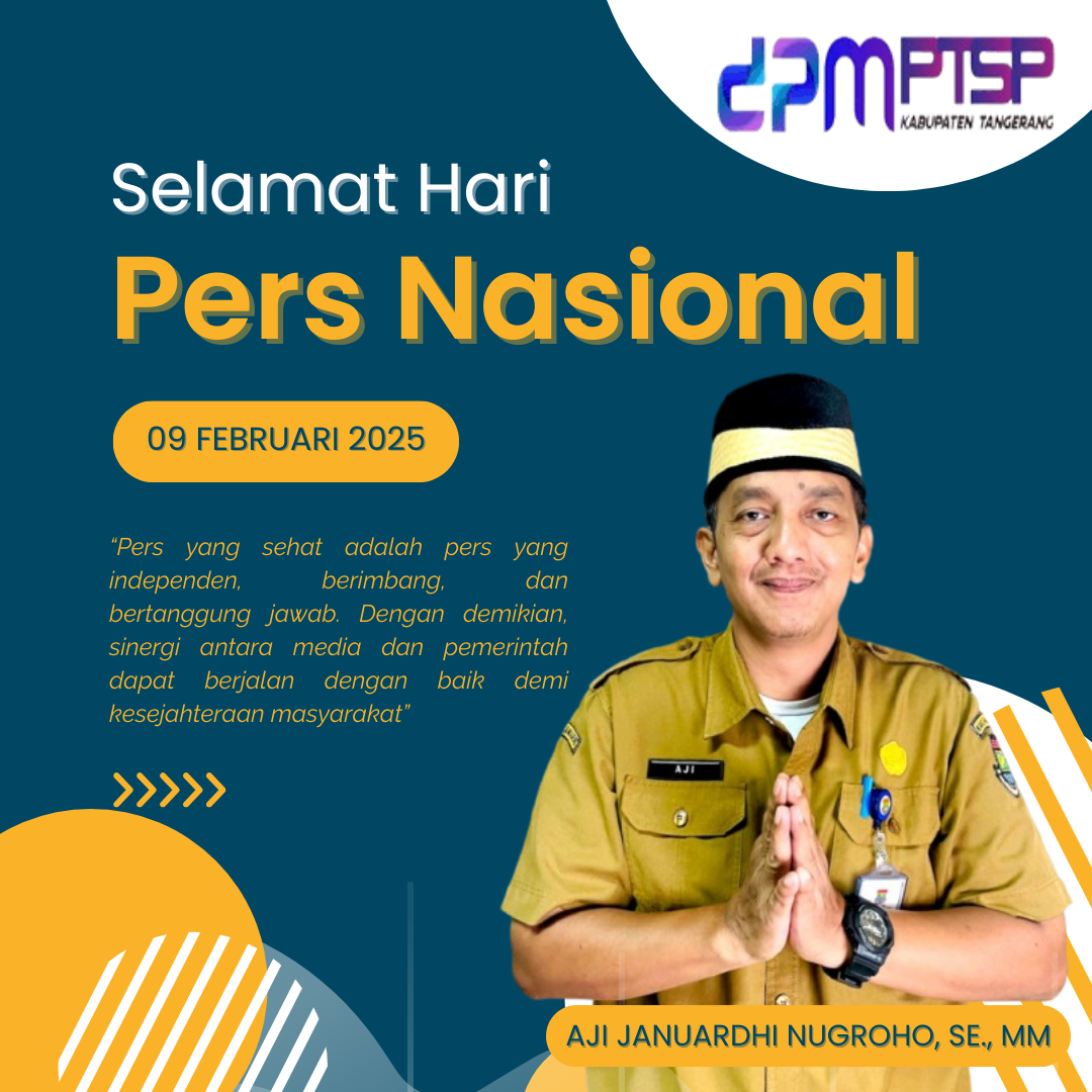 Hari Pers Nasional, Kepala DPMPTSP Kabupaten Tangerang Sebut Momentum Memperkuat Sinergi Media dan Pemerintah Daerah
