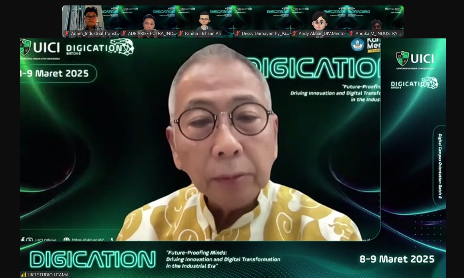 UICI Sambut 229 Mahasiswa Baru Batch 8 dengan DIGICATION, Hadirkan Sederet Tokoh Inspiratif
