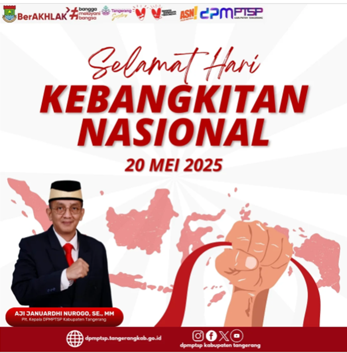 DPMPTSP Kabupaten Tangerang Ucapkan Selamat Hari Kebangkitan Nasional 2025