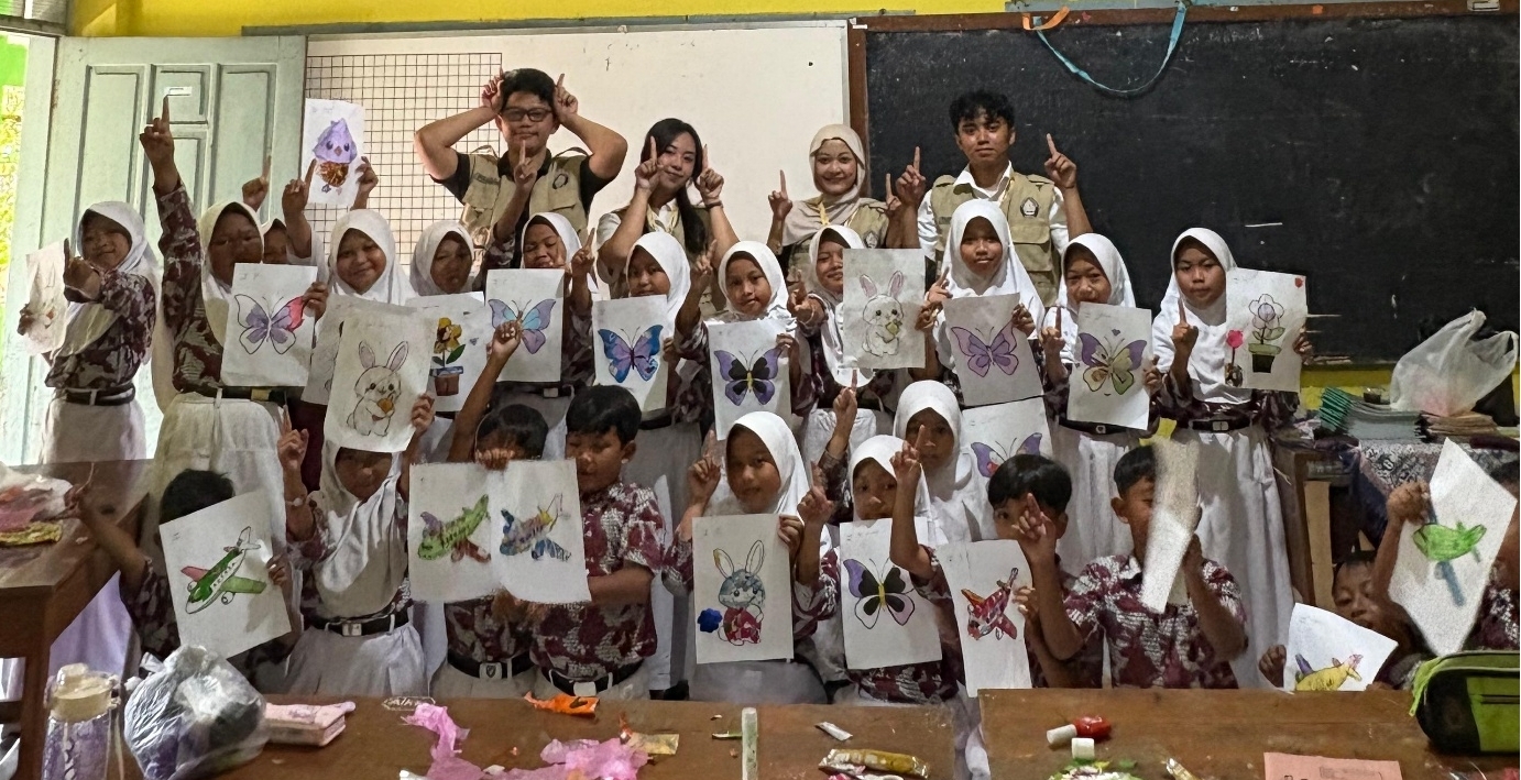 Tanamkan Kepedulian Lingkungan, KKN Undip Gelar Edukasi Sampah dan Art Therapy di SDN Pujut 01