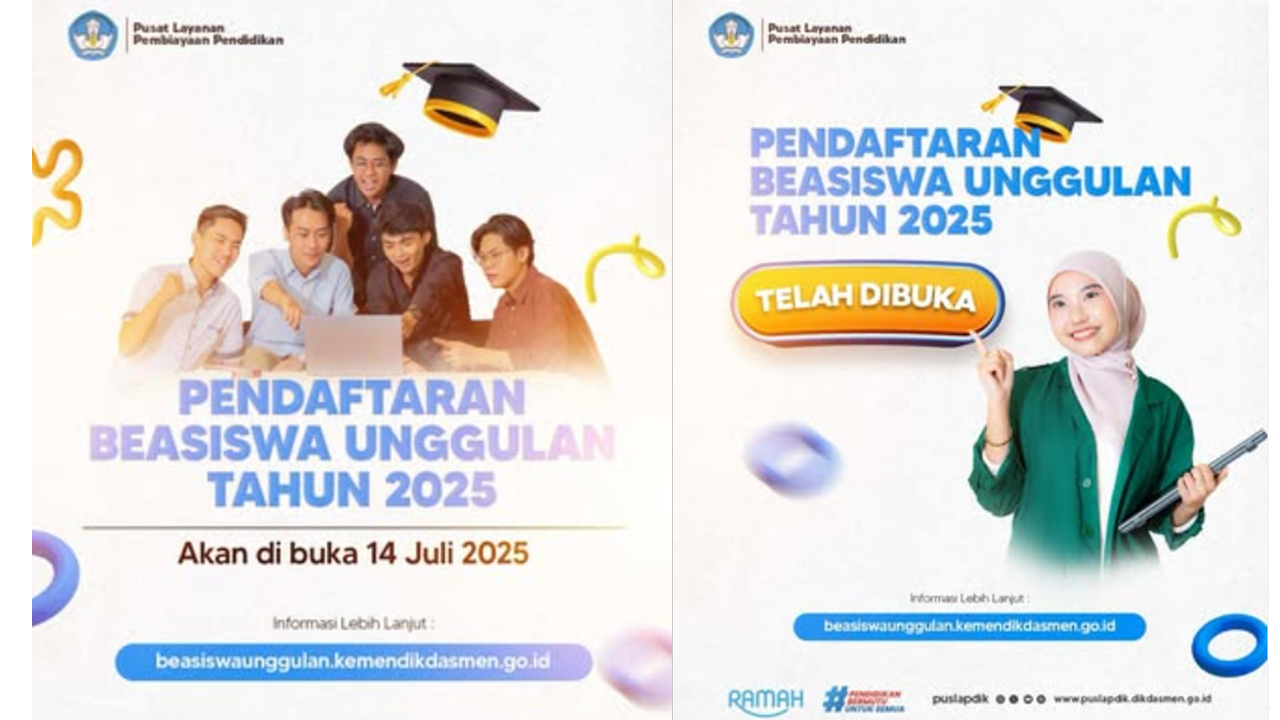 Pendaftaran Program Beasiswa Unggulan 2025 Resmi Dibuka, Simak Langkah Pendaftarannya