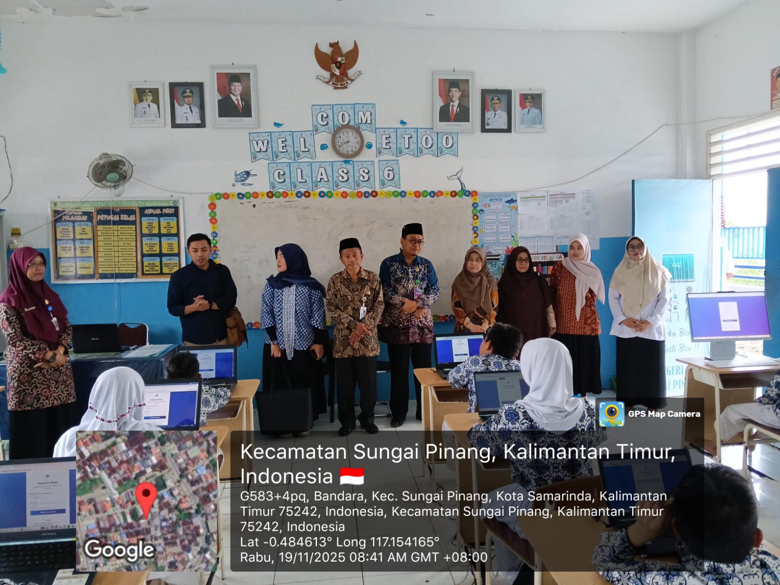 Kawal Pelaksanaan ANLDB, Tim Pusat Lakukan Monitoring di SDN 001 Sungai Pinang Samarinda
