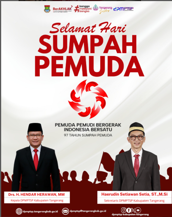 Peringati Hari Sumpah Pemuda, DPMPTSP Kabupaten Tangerang Dorong Semangat Inovasi dan Persatuan Pemuda