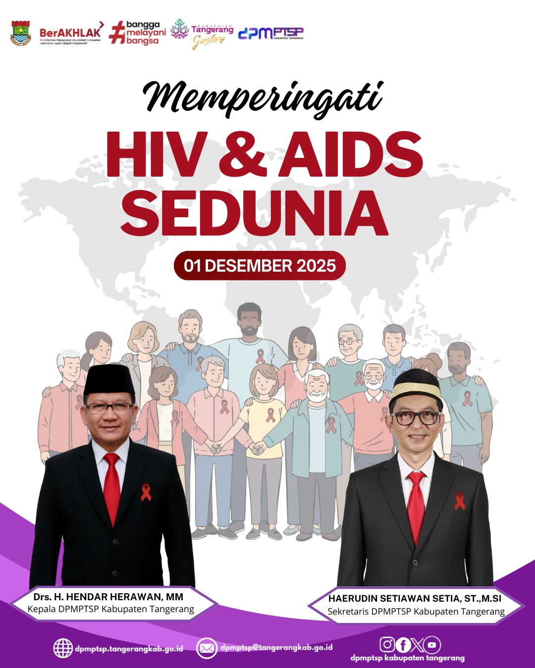 DPMPTSP Kabupaten Tangerang Peringati Hari HIV & AIDS Sedunia 2025