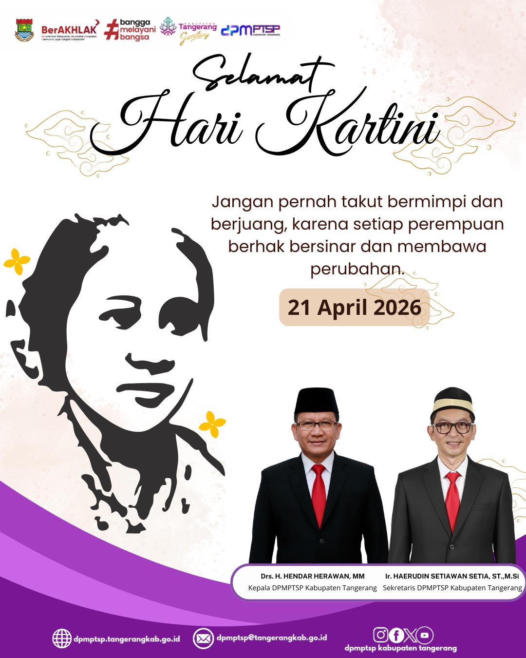 DPMPTSP Kabupaten Tangerang Peringati Hari Kartini 21 April 2026, Tegaskan Komitmen Pelayanan Inklusif dan Pemberdayaan Perempuan